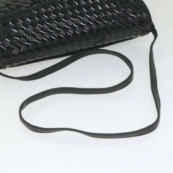 BALLY Shoulder Bag Leather Black Auth bs9690 - Picture 8 of 16